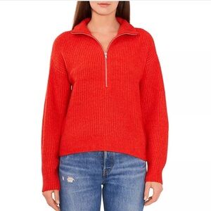 Vince Camuto Crossfire Half Zip Sweater Size Small